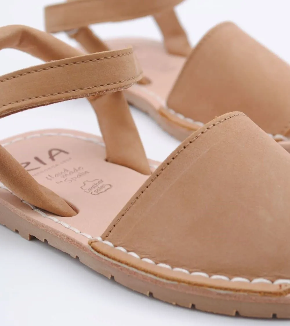 MENORQUINAS RIA MENORCA NUBUCK CUERO VELCRO