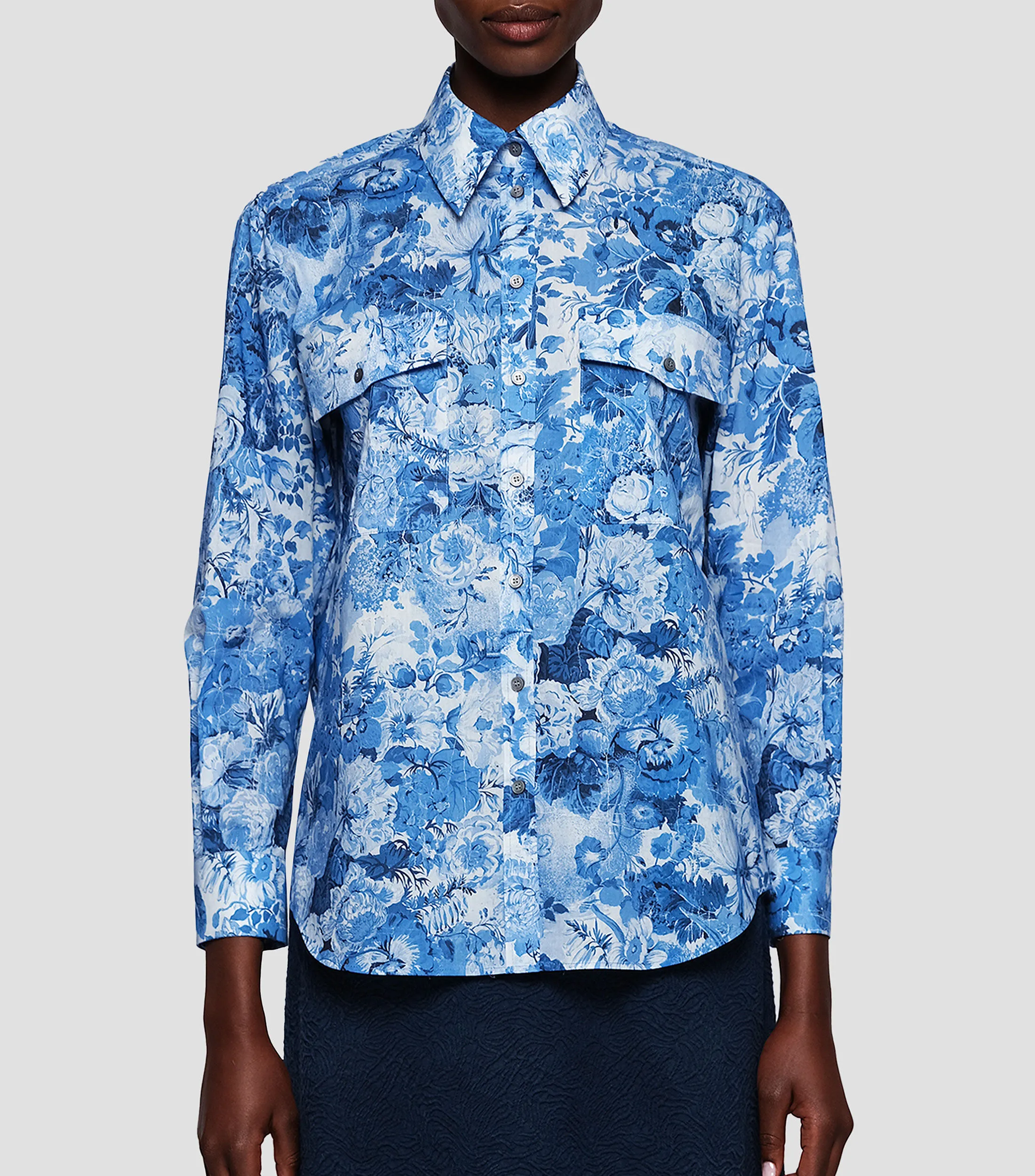 Mirto Camisa estampado de flores de manga larga Mujer