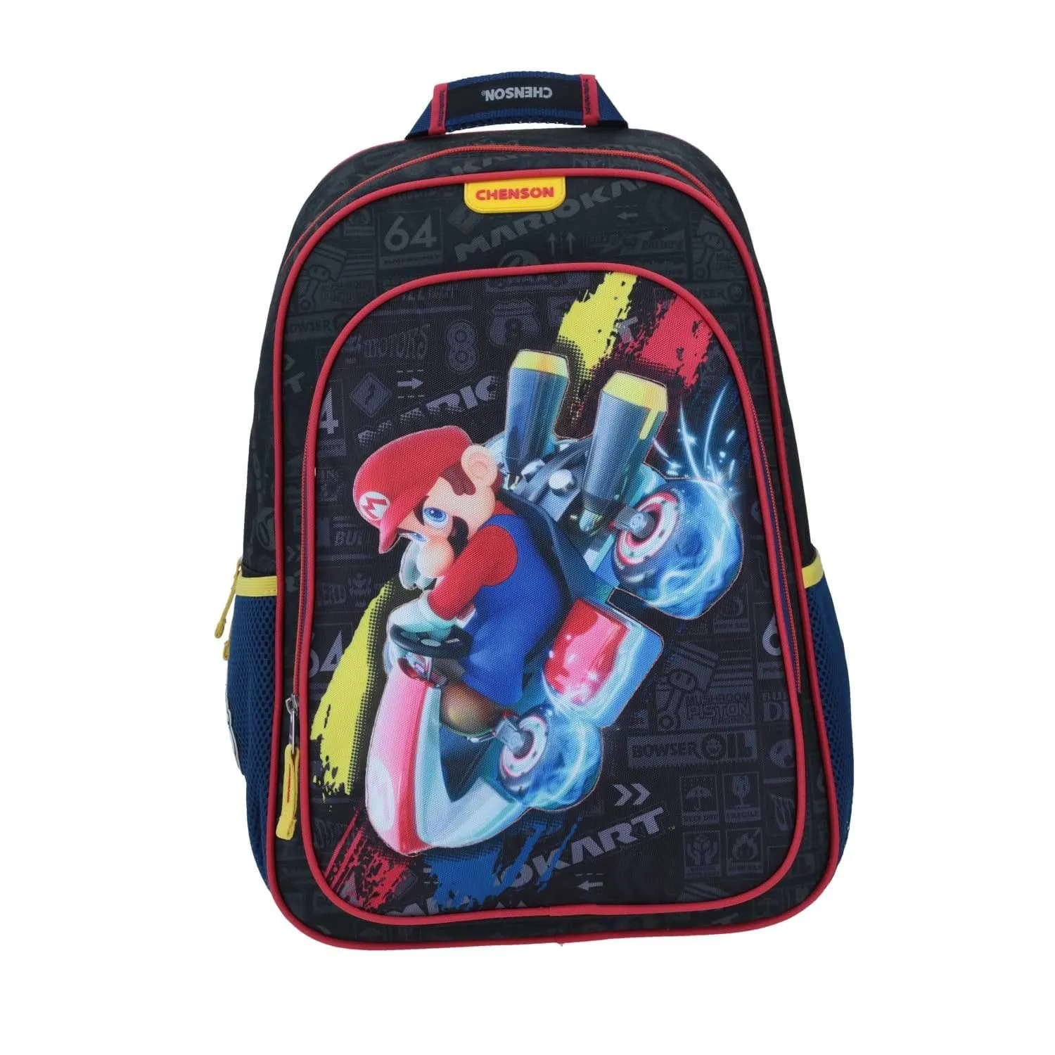 Mochila Con Luces Led Mario Kart Negra Chenson