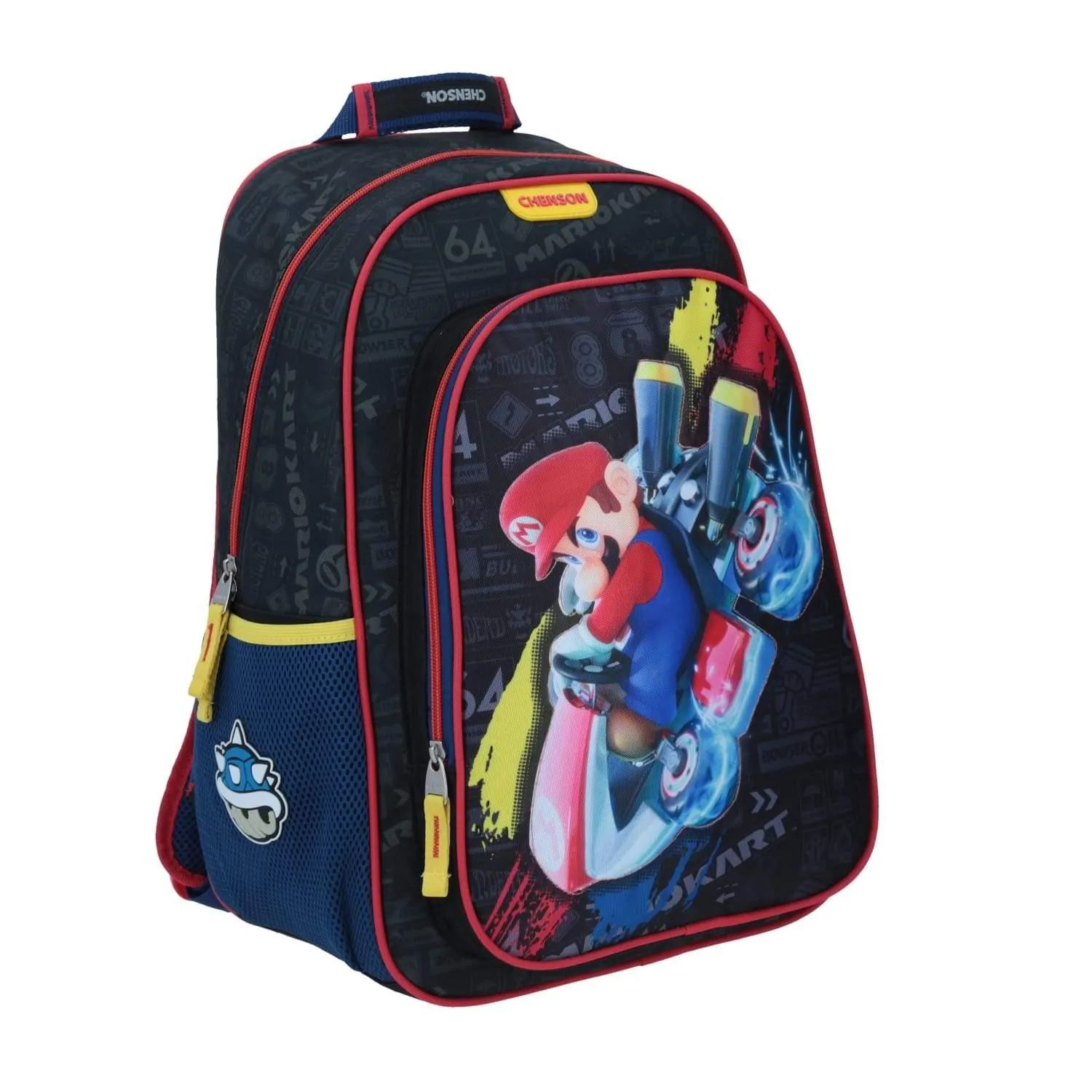 Mochila Con Luces Led Mario Kart Negra Chenson