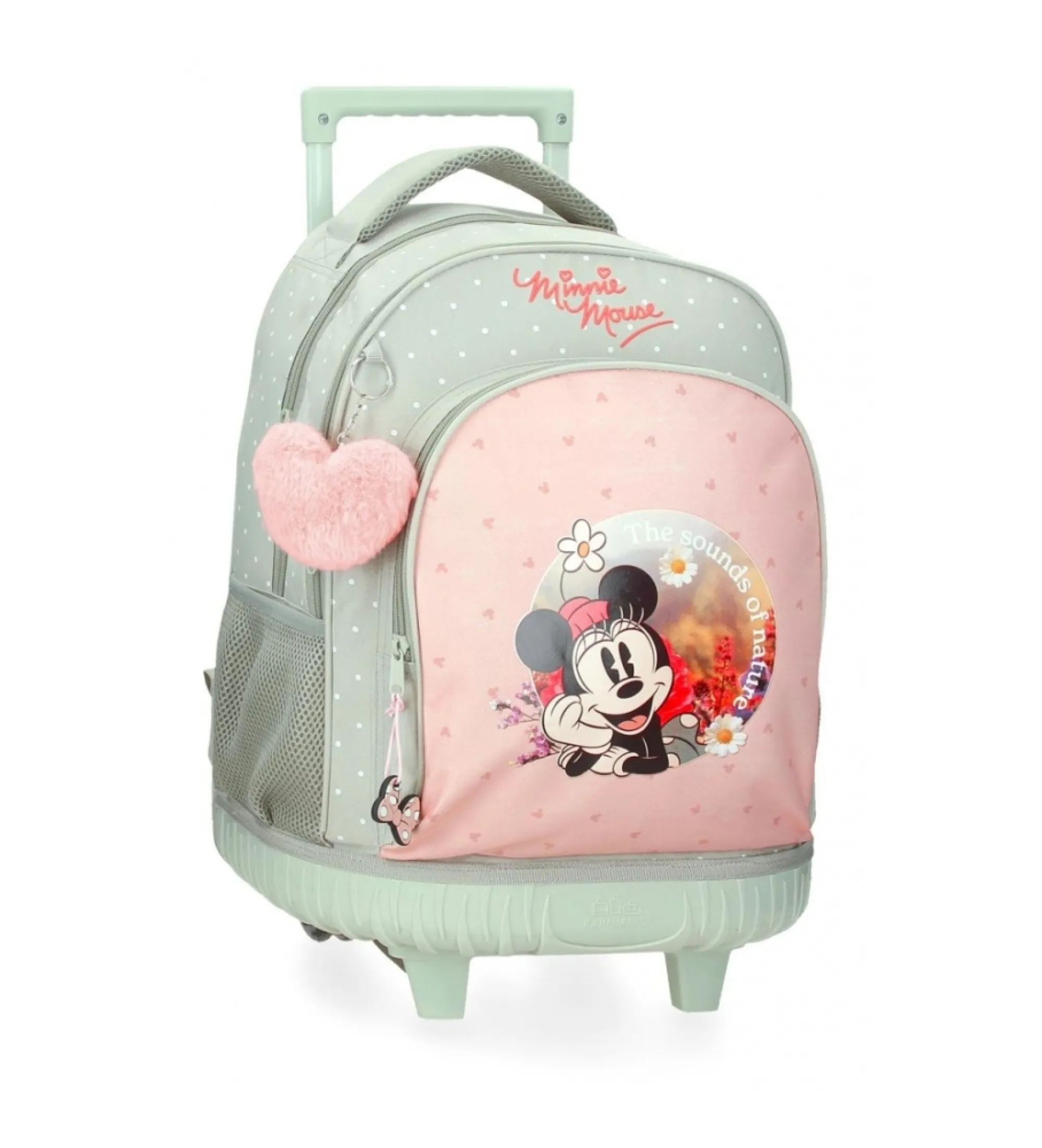 Mochila con ruedas Minnie Wild nature verde