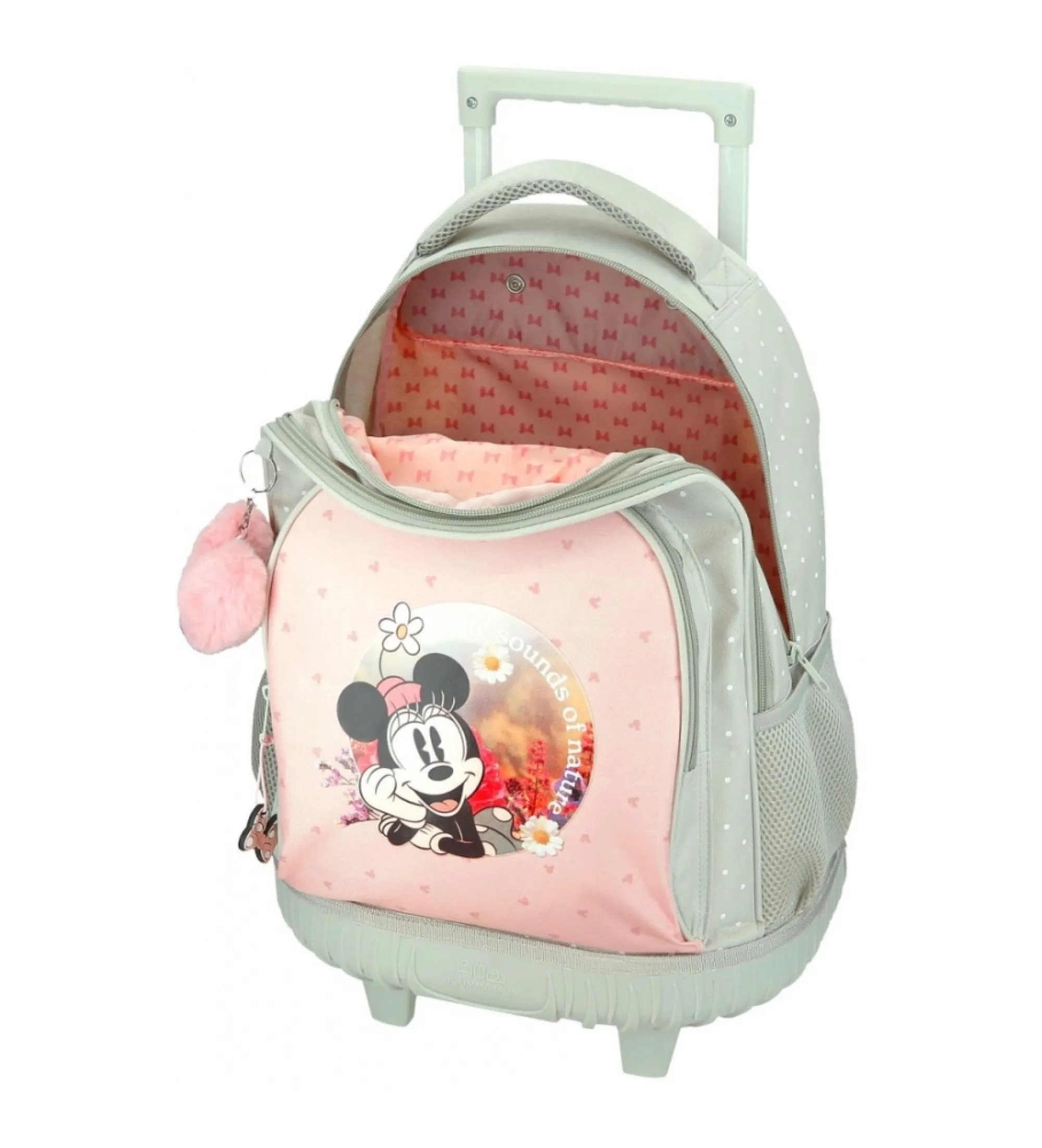Mochila con ruedas Minnie Wild nature verde