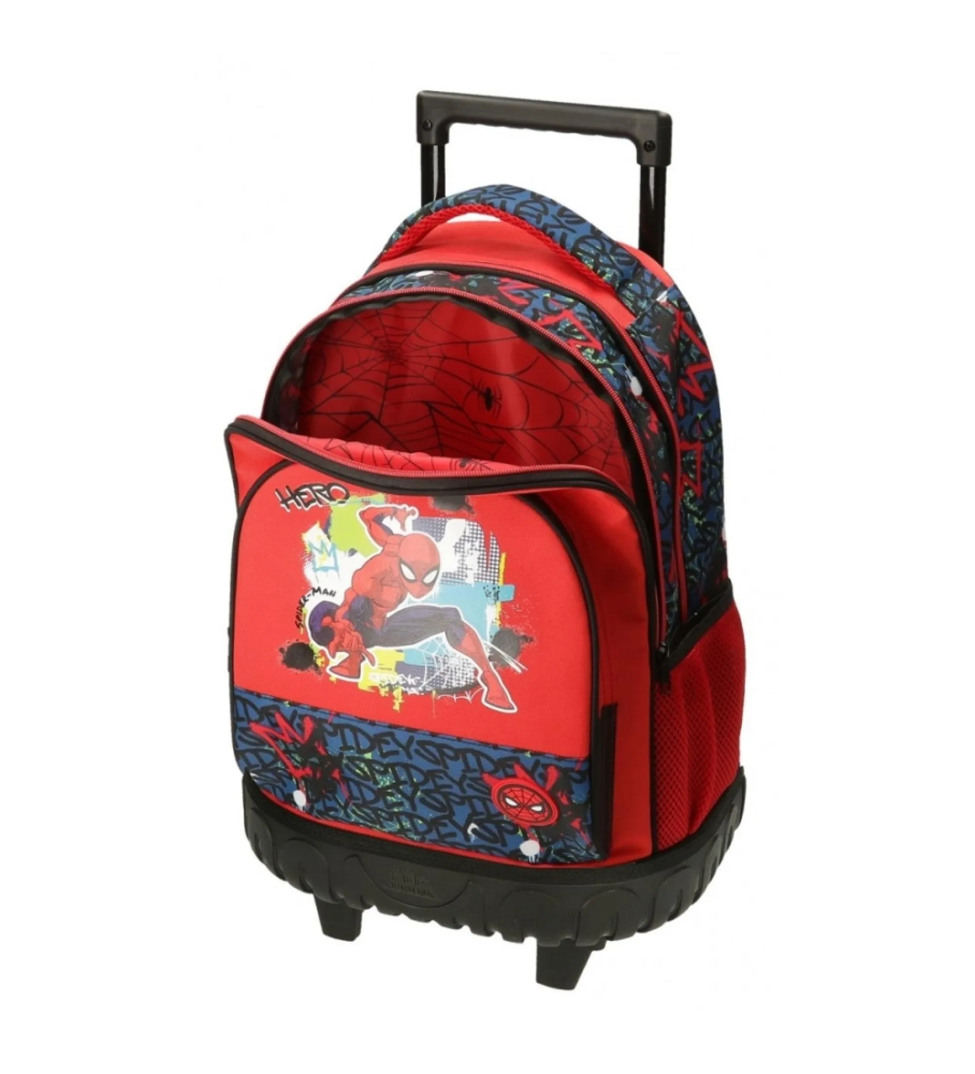 Mochila con ruedas Spiderman urbanrojo, marino