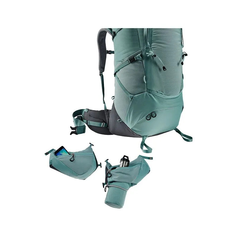 MOCHILA DEUTER AIRCONTACT CORE 55+10 SL (JADEGRAFITO) MUJER