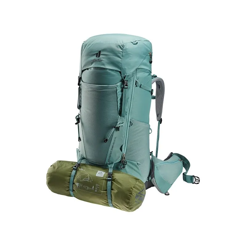 MOCHILA DEUTER AIRCONTACT CORE 55+10 SL (JADEGRAFITO) MUJER