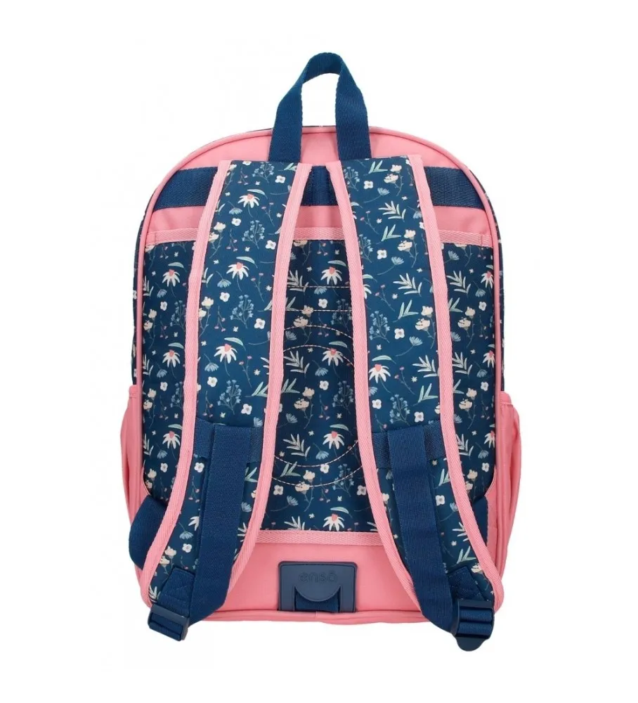 Mochila escolar Ciao Bella 38 cm adaptable marino