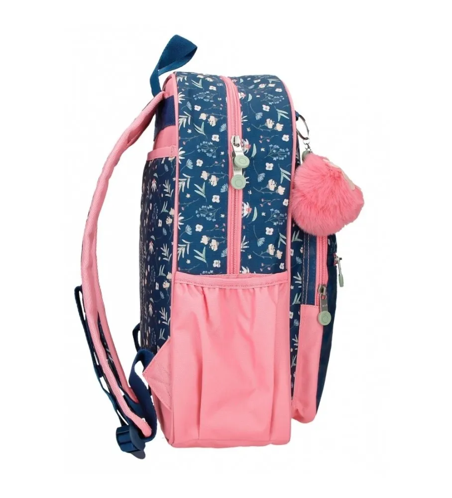 Mochila escolar Ciao Bella 38 cm adaptable marino