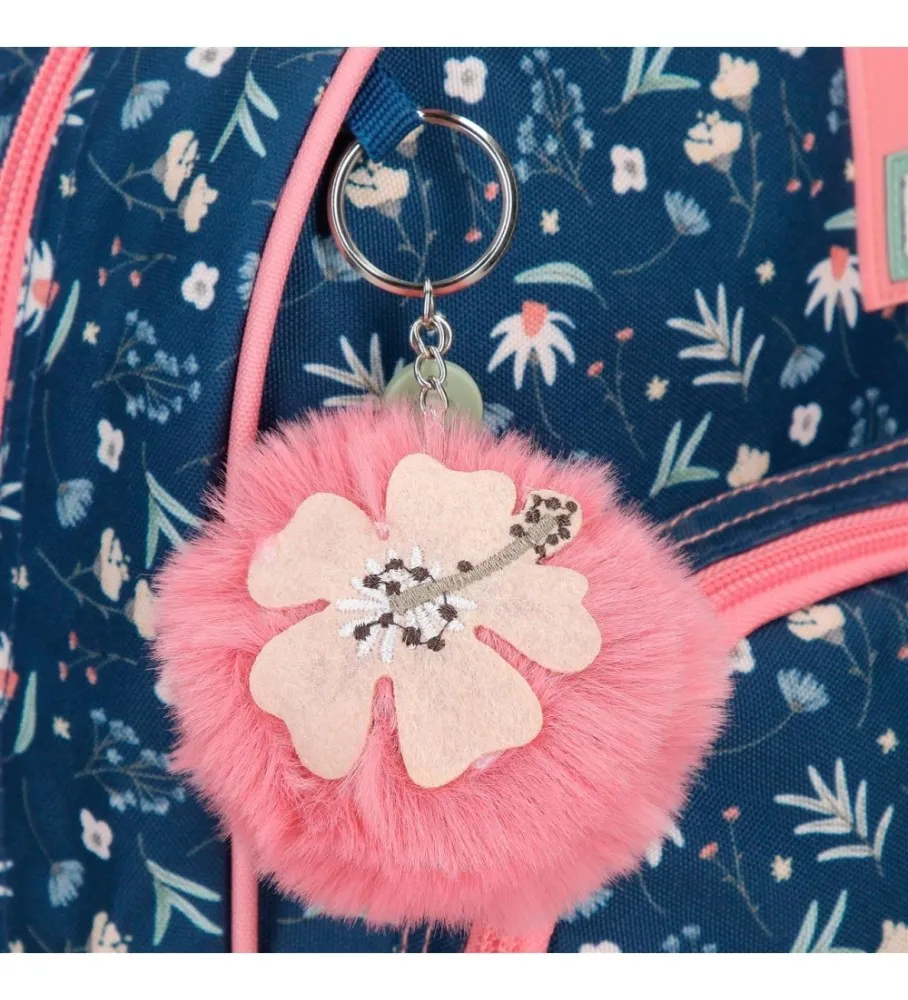 Mochila escolar Ciao Bella 38 cm adaptable marino