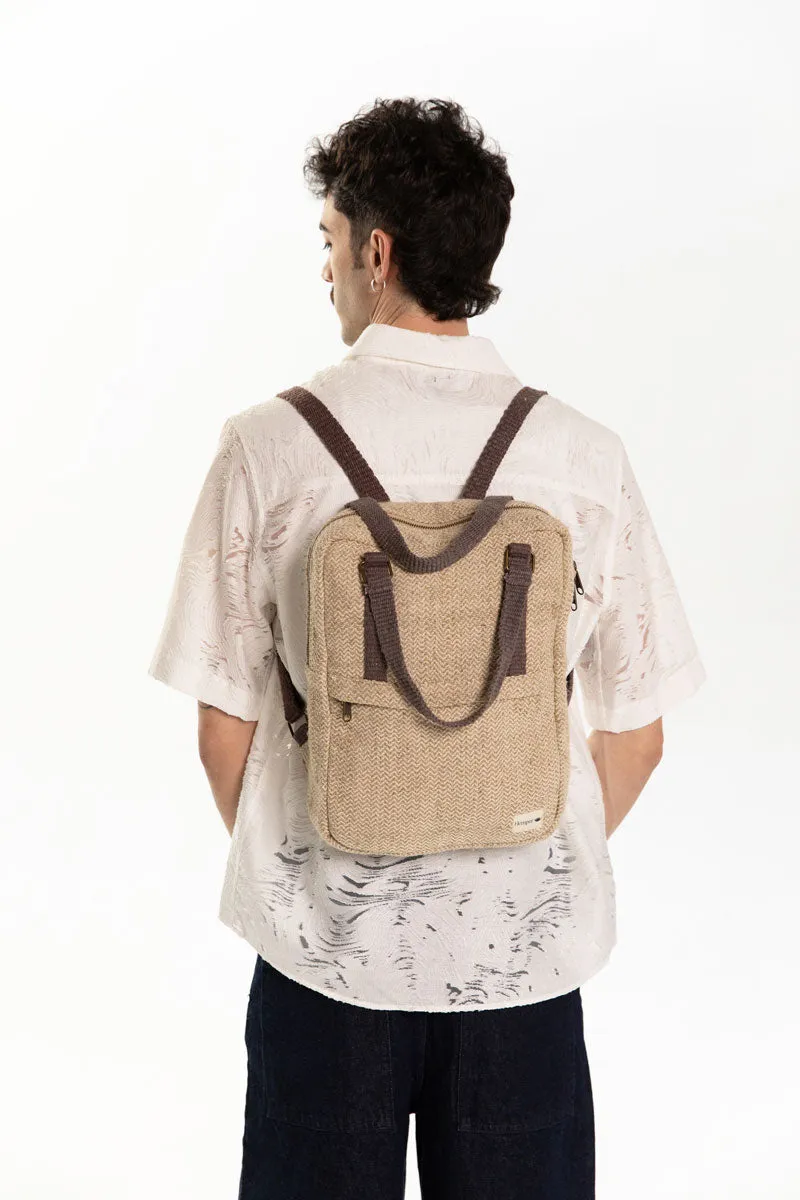 Mochila Gokyo Natural con Bolsillo Interior Ordenador