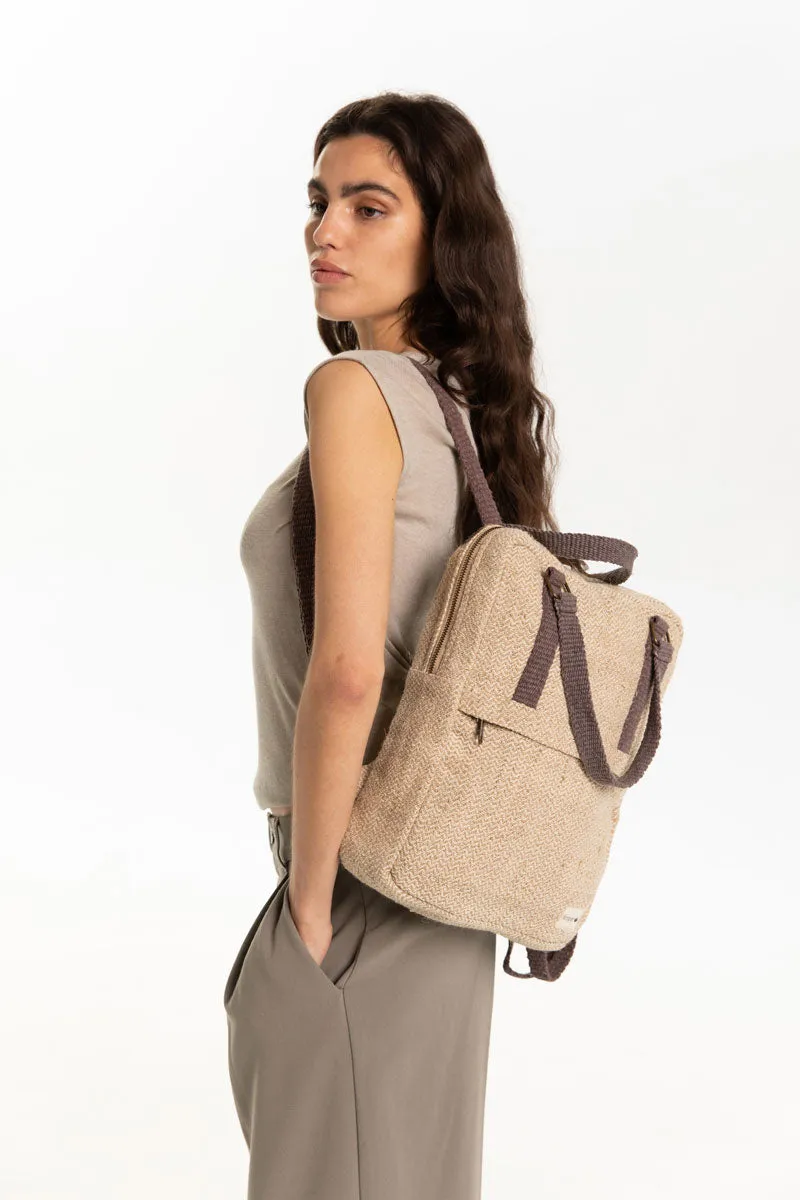 Mochila Gokyo Natural con Bolsillo Interior Ordenador