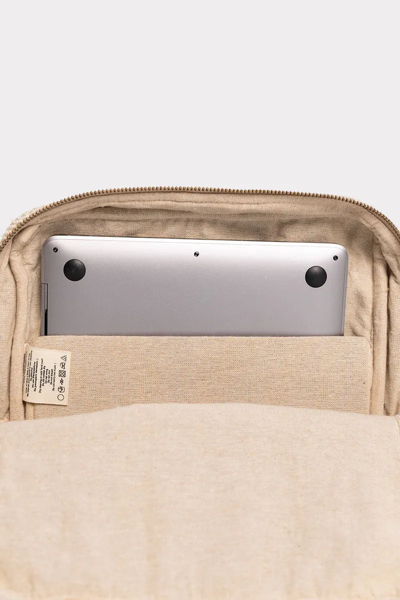Mochila Gokyo Natural con Bolsillo Interior Ordenador