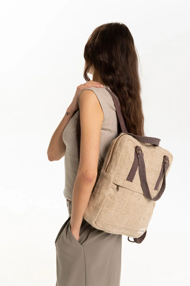 Mochila Gokyo Natural con Bolsillo Interior Ordenador