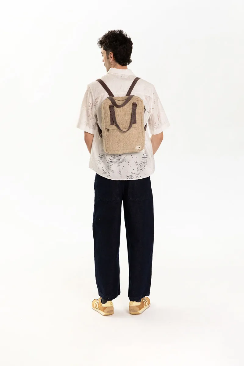 Mochila Gokyo Natural con Bolsillo Interior Ordenador
