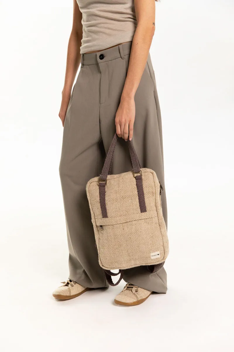 Mochila Gokyo Natural con Bolsillo Interior Ordenador