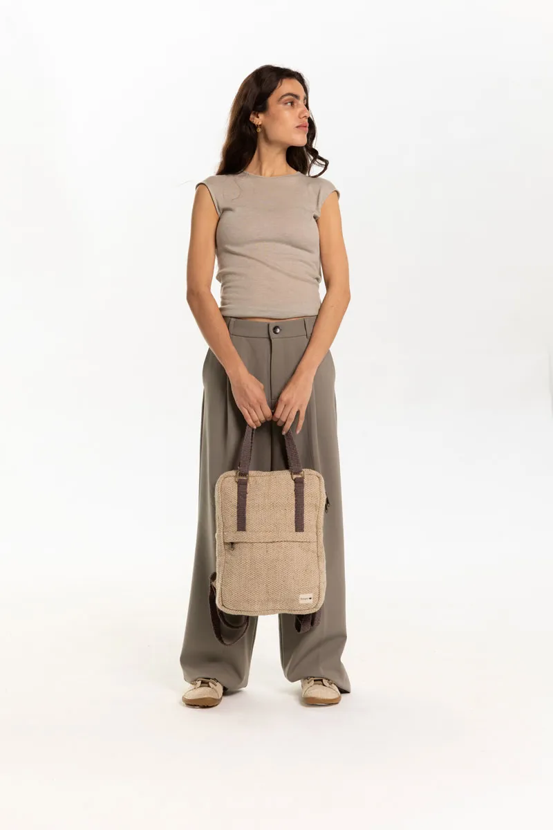 Mochila Gokyo Natural con Bolsillo Interior Ordenador