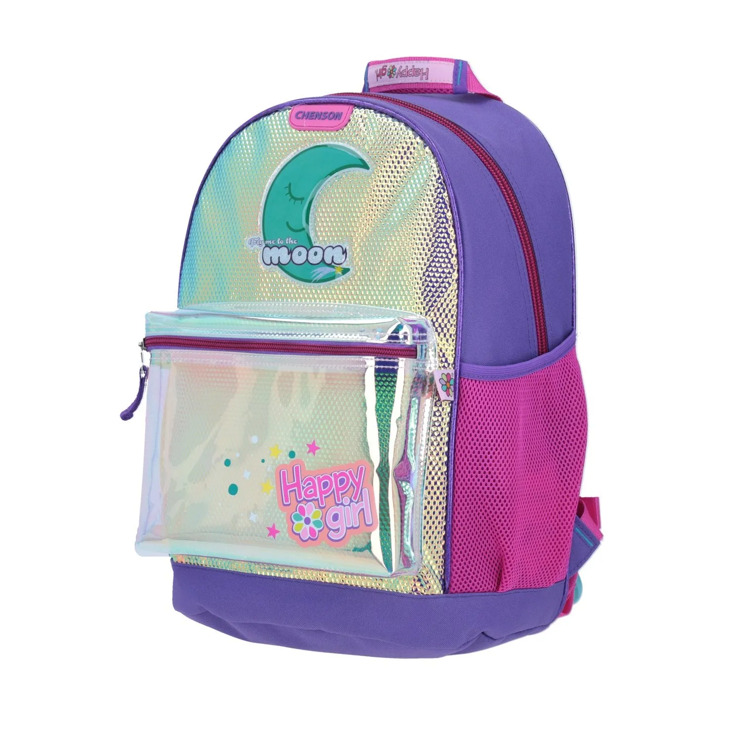 Mochila Grande The Moon Happy girl Iridiscente