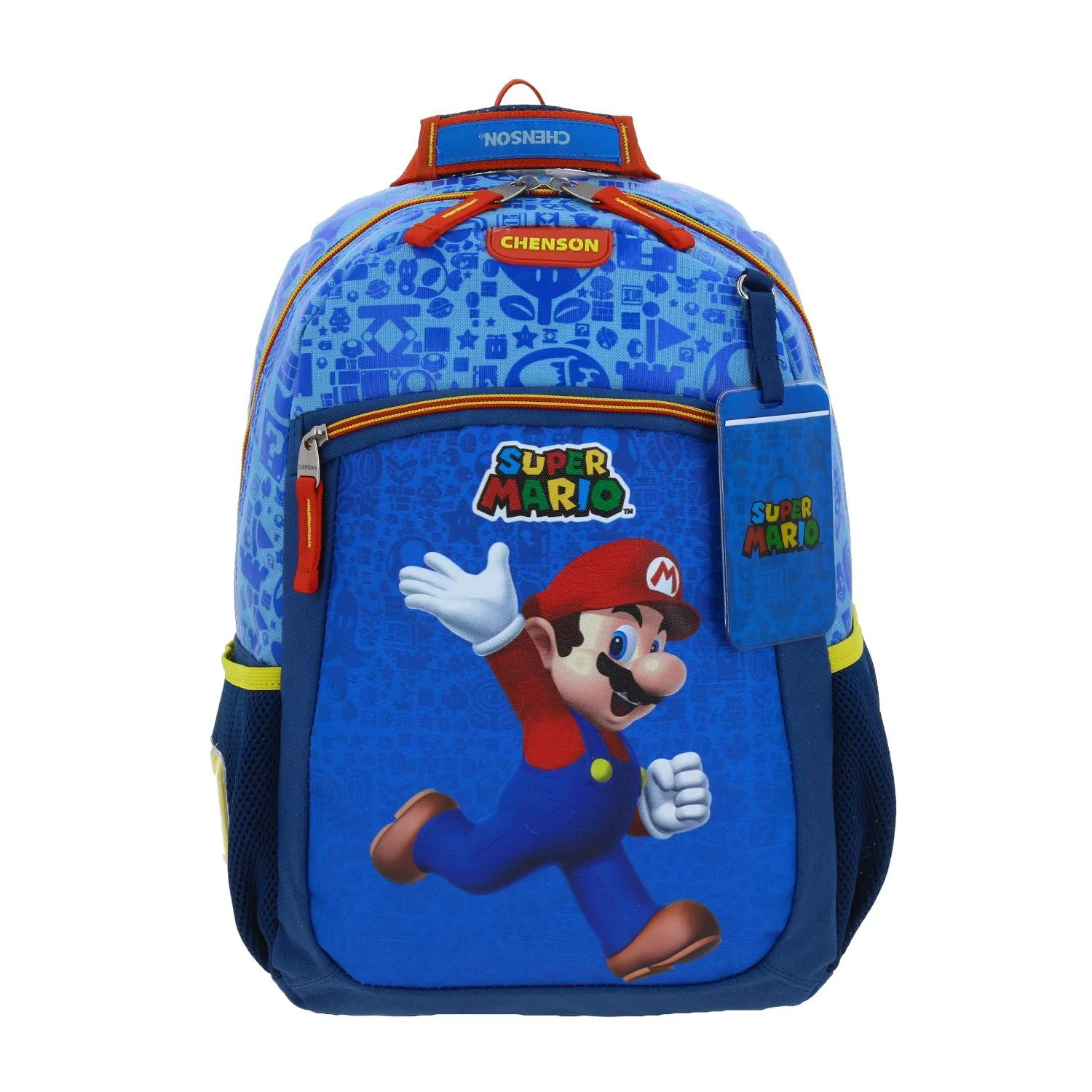 Mochila Mediana Azul Mario Bros Para Nio Chenson Scotty