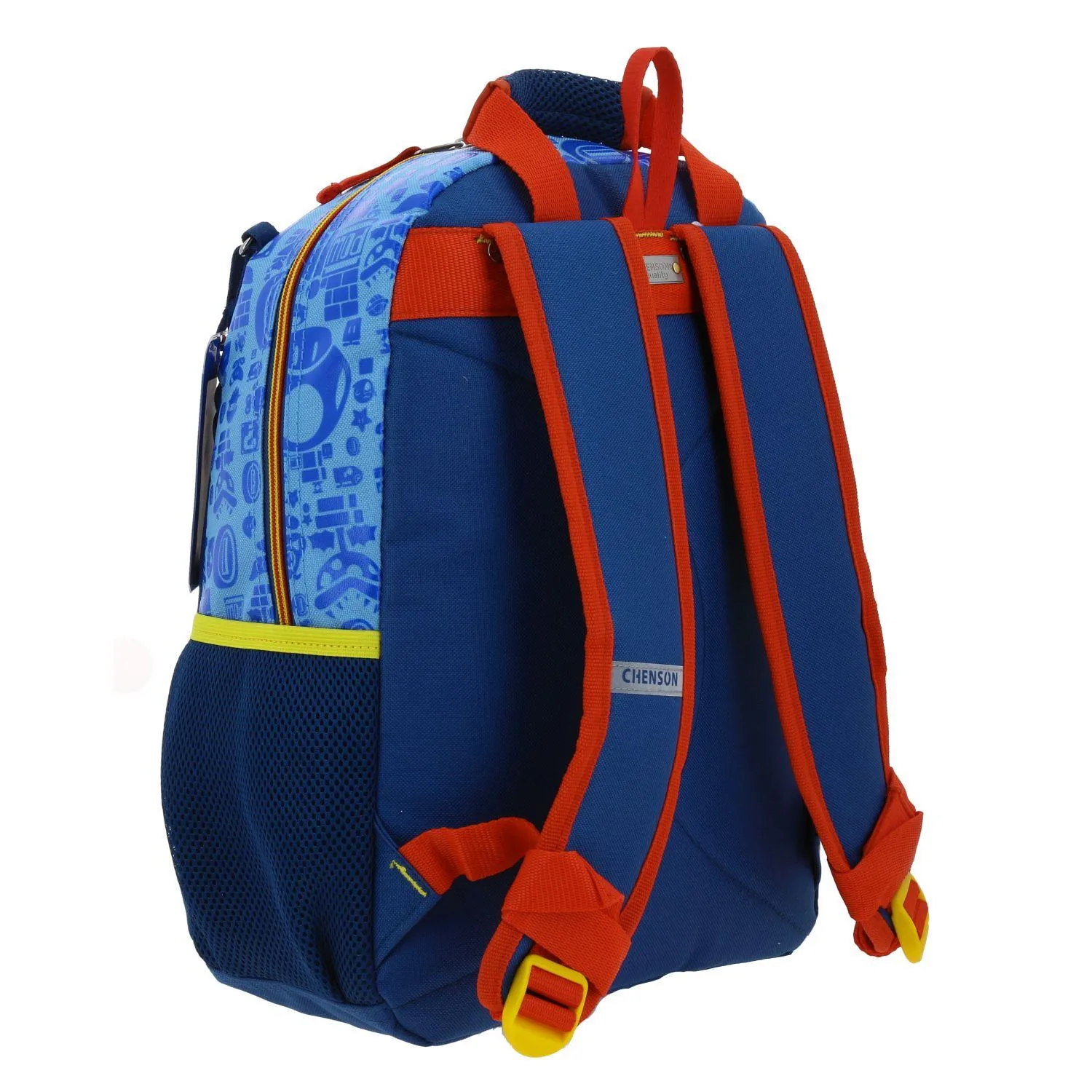Mochila Mediana Azul Mario Bros Para Nio Chenson Scotty