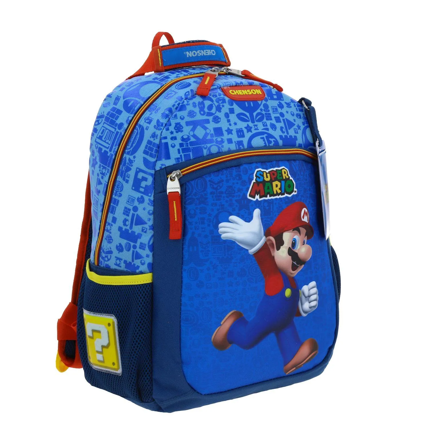 Mochila Mediana Azul Mario Bros Para Nio Chenson Scotty