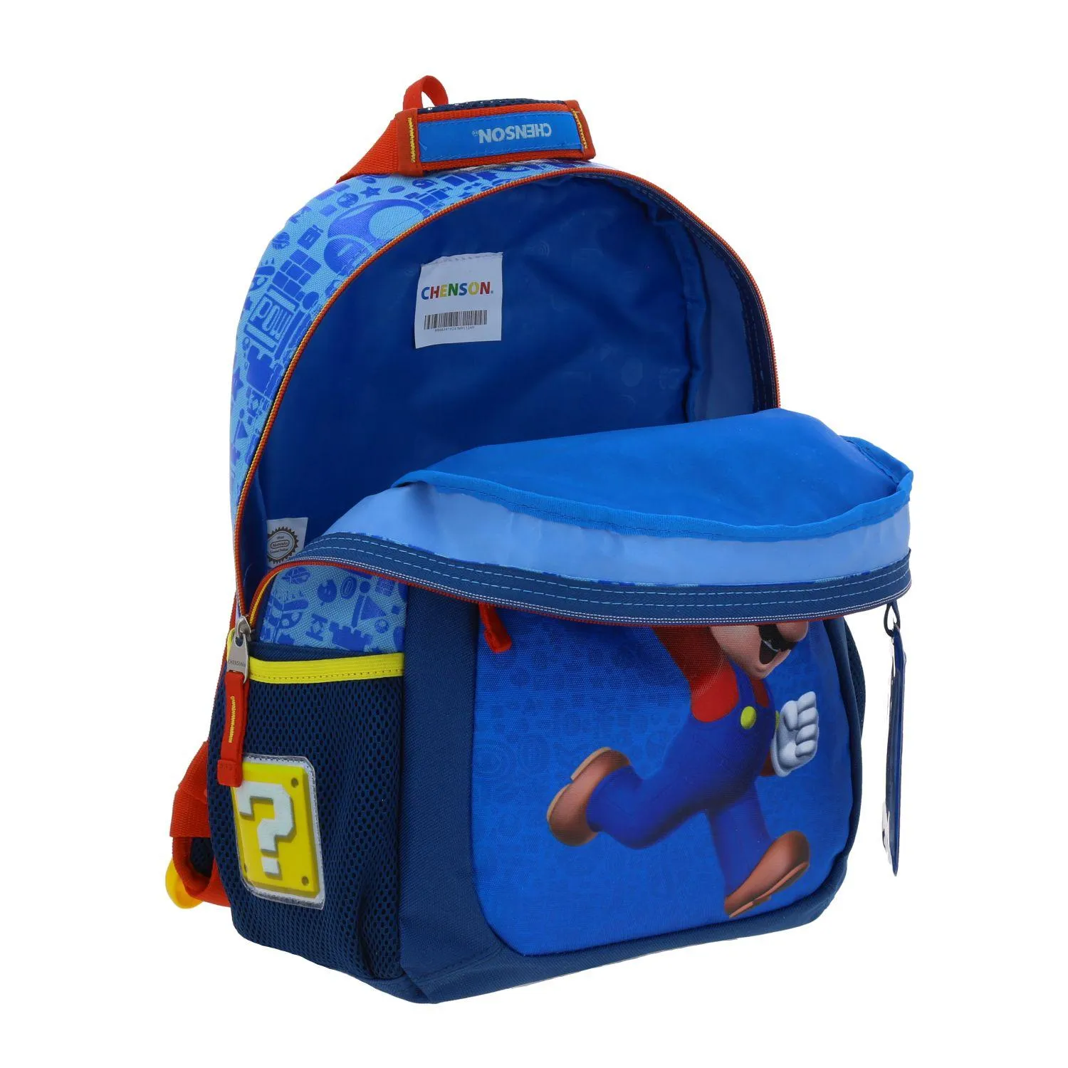 Mochila Mediana Azul Mario Bros Para Nio Chenson Scotty