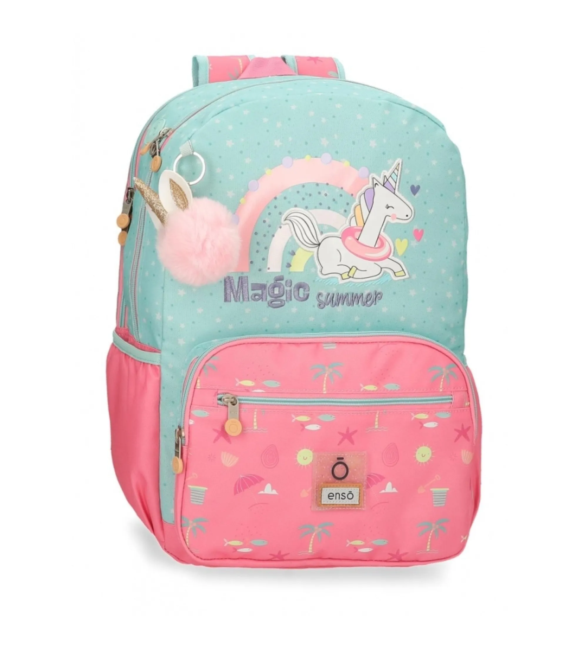 Mochila porta ordenador Enso Magic summer dos compartimentos multicolor