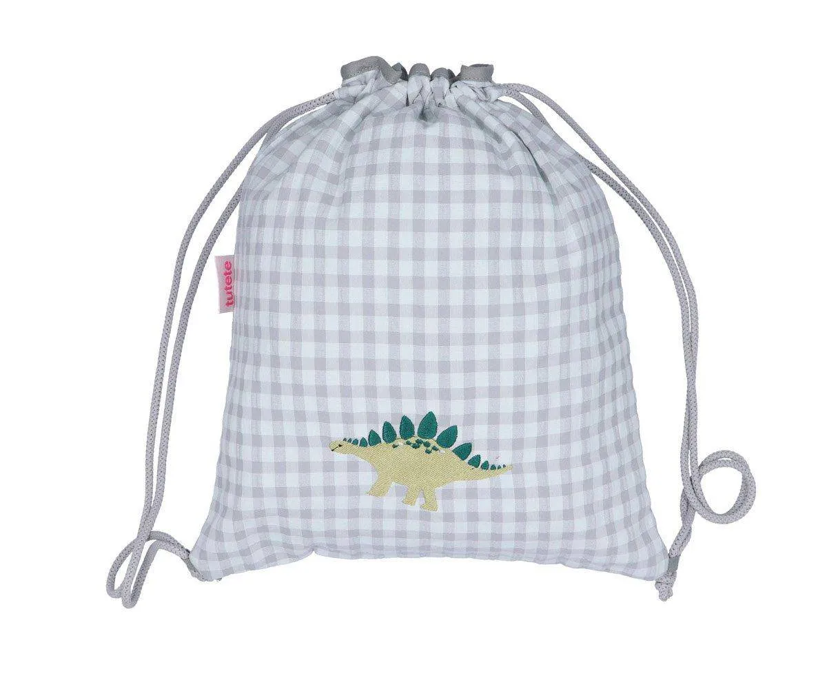 Mochila Saco Tela Dinosaurio
