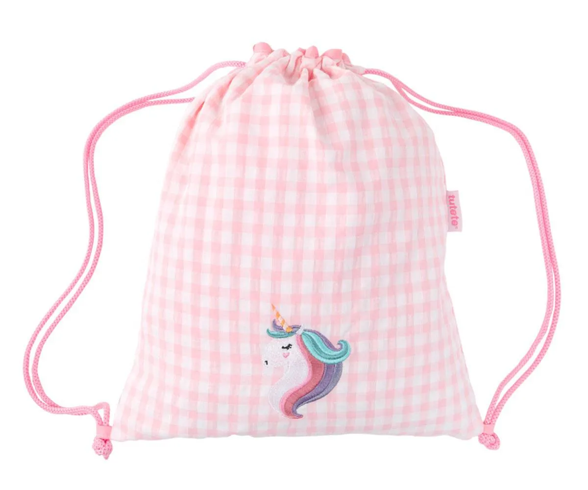 Mochila Saco Tela Unicornio