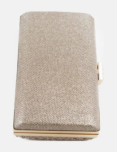 NoName Bolso de mano dorado glitter