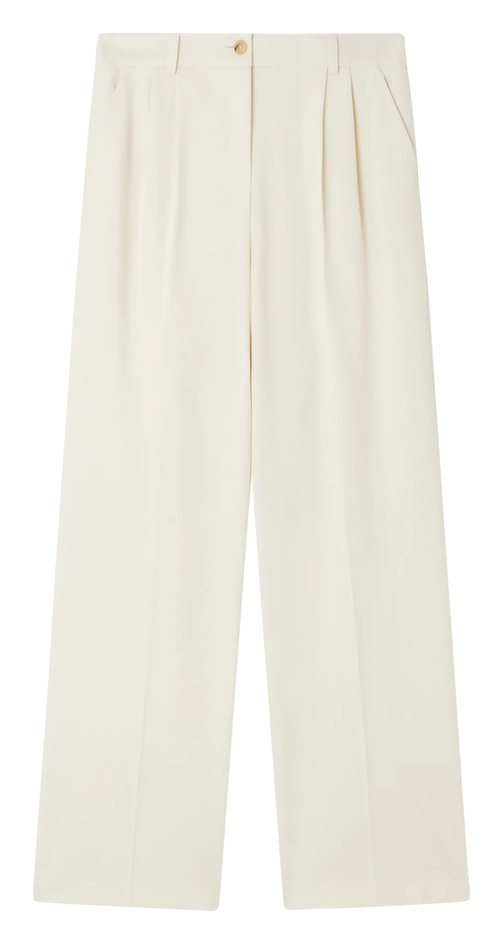 NOUAILA  PANTALóN RECTO PLISADO EN BEIGE