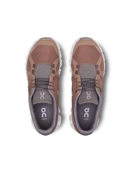 ON RUNNING Zapatillas Cloud 5 Mujer Rosebrown/Fog