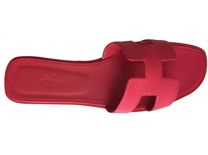 Oran Hermès Sandalias Roja 