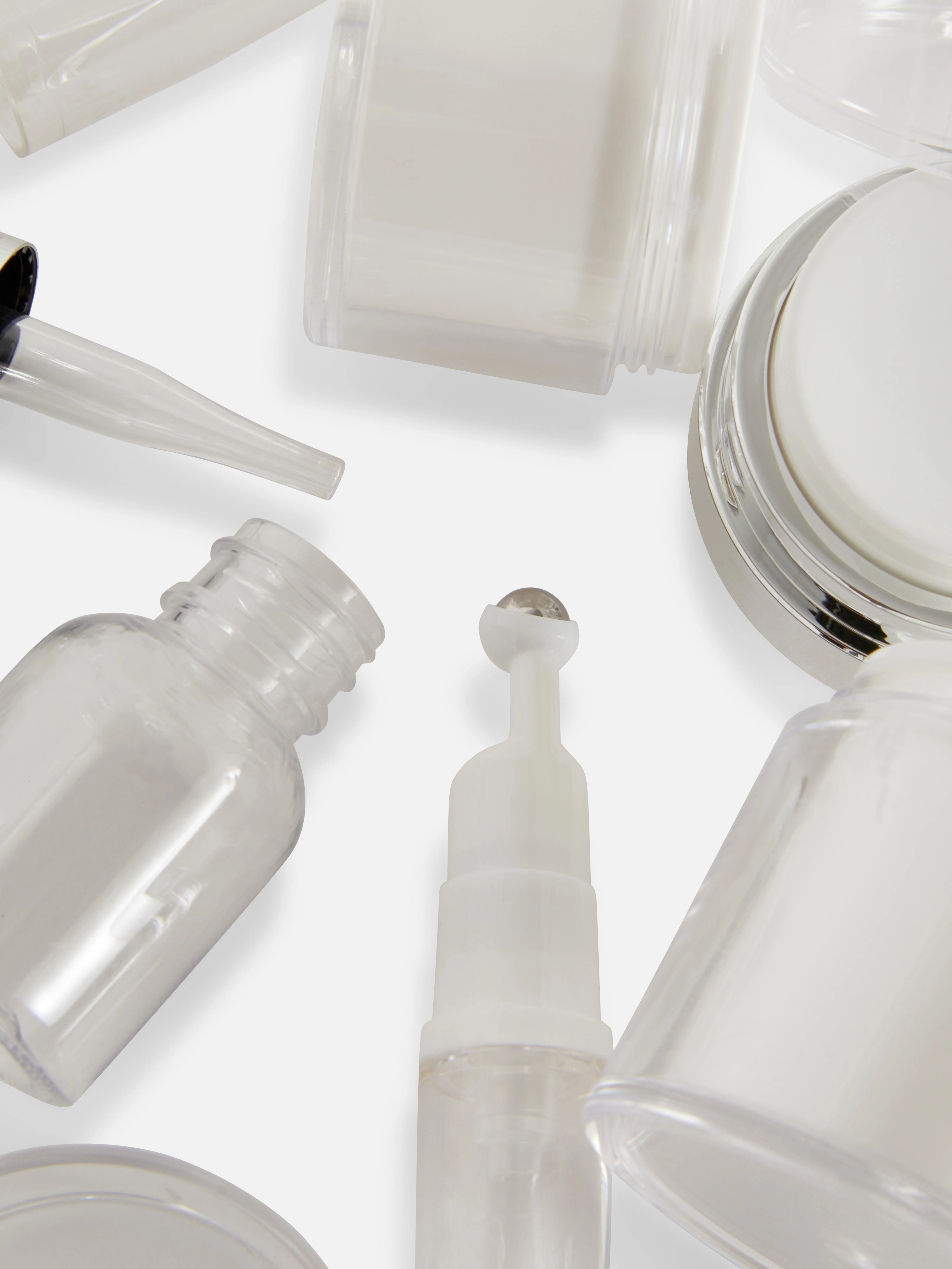 Pack de 4 frascos para productos de cuidado facial