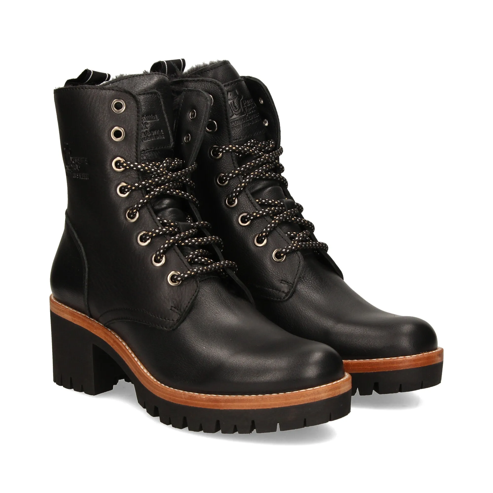 PANAMA JACK Botines con tacón de Mujer B2 NEGRO