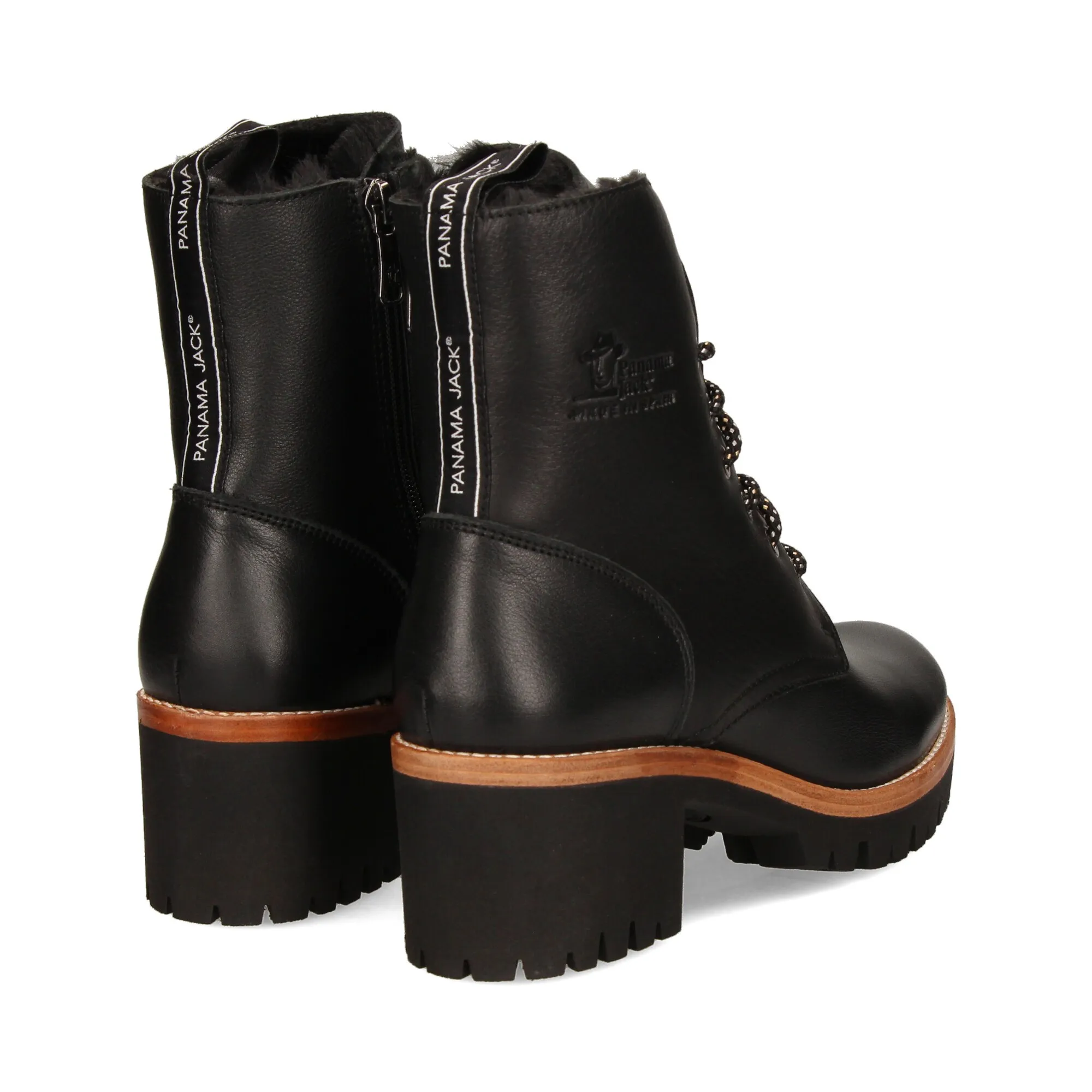 PANAMA JACK Botines con tacón de Mujer B2 NEGRO