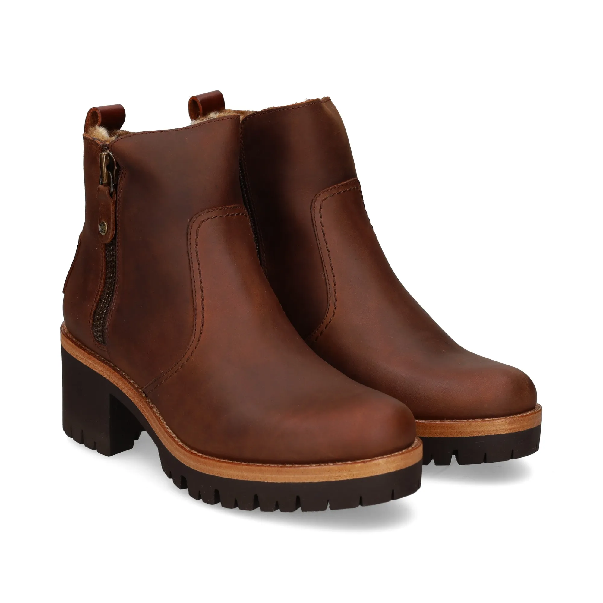 PANAMA JACK Botines con tacón de Mujer B9 CUERO