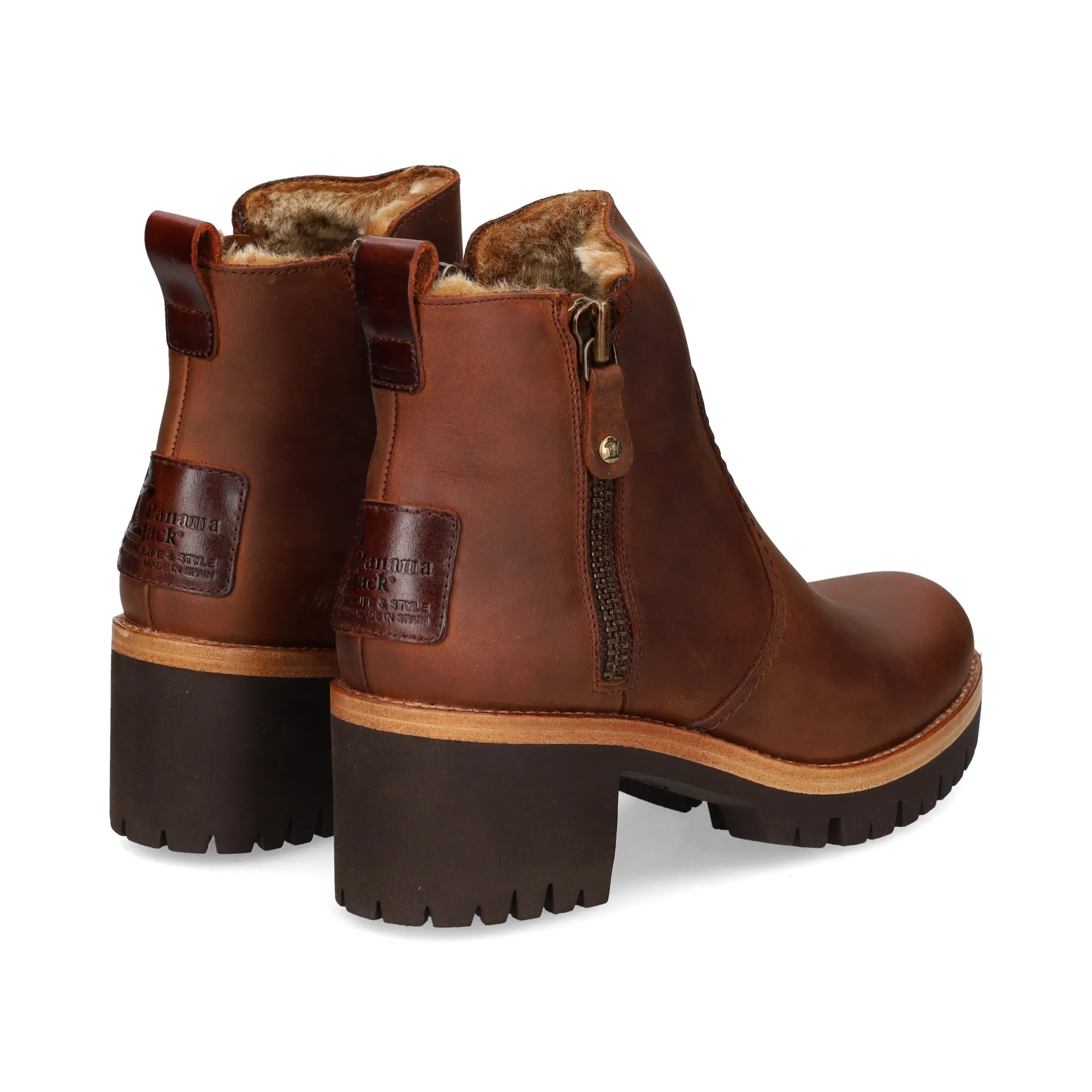 PANAMA JACK Botines con tacón de Mujer B9 CUERO