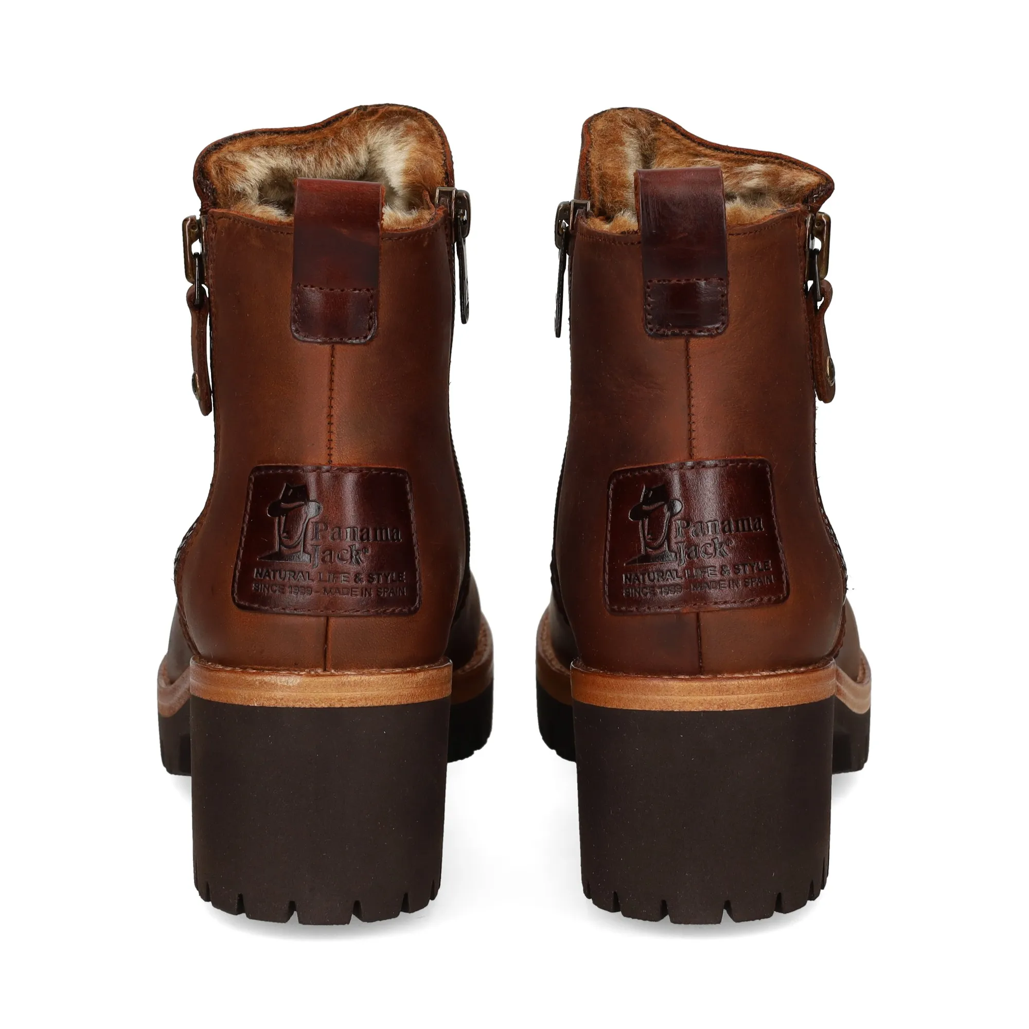 PANAMA JACK Botines con tacón de Mujer B9 CUERO