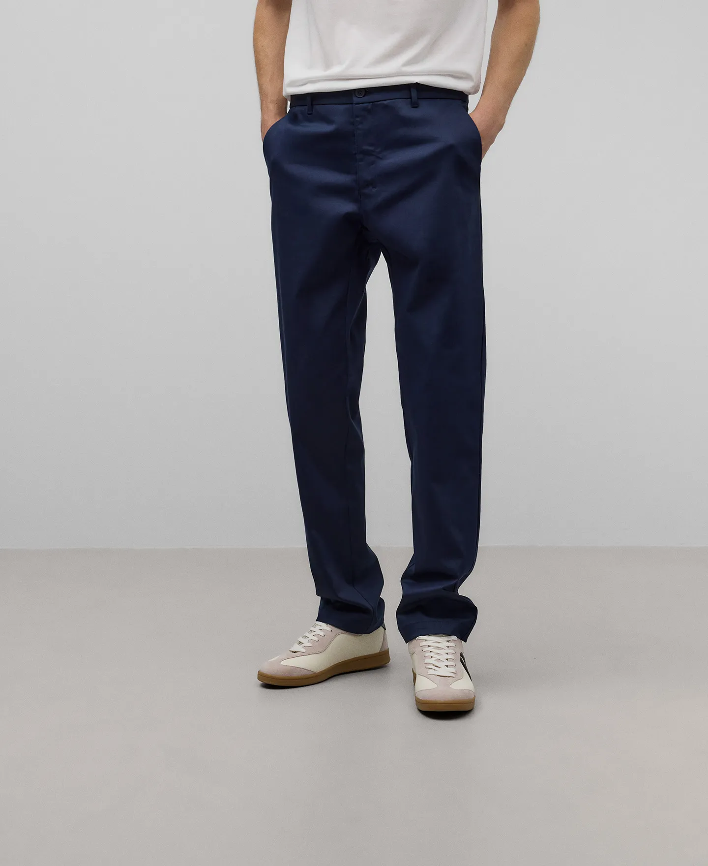 Pantalón chino microtextura hombre