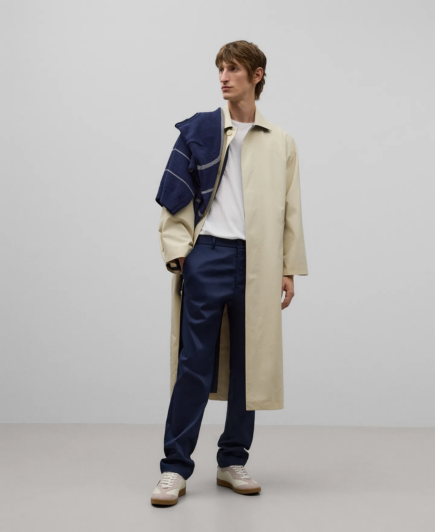 Pantalón chino microtextura hombre