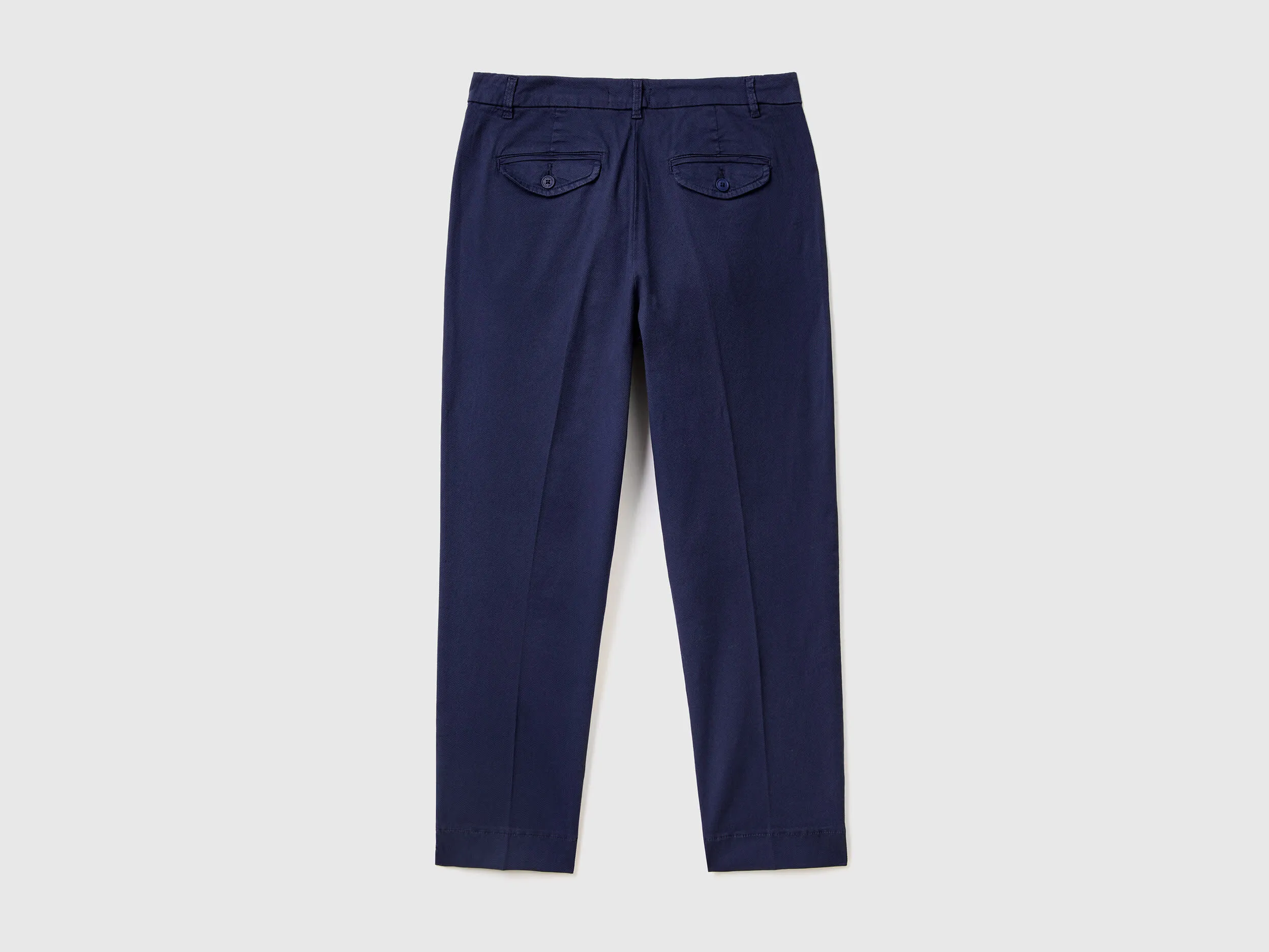 Pantalones chinos cropped de algodón elástico