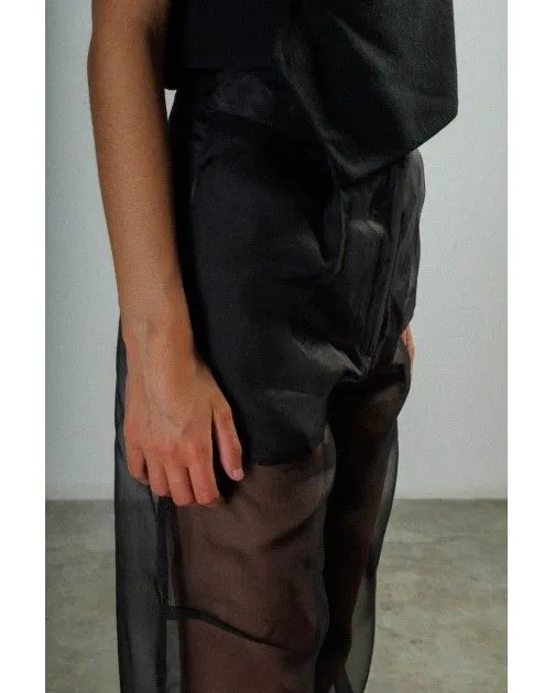 pantalones clásicos Malloni M23I70551 Negro
