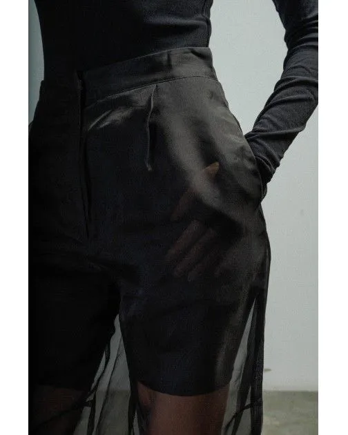 pantalones clásicos Malloni M23I70551 Negro