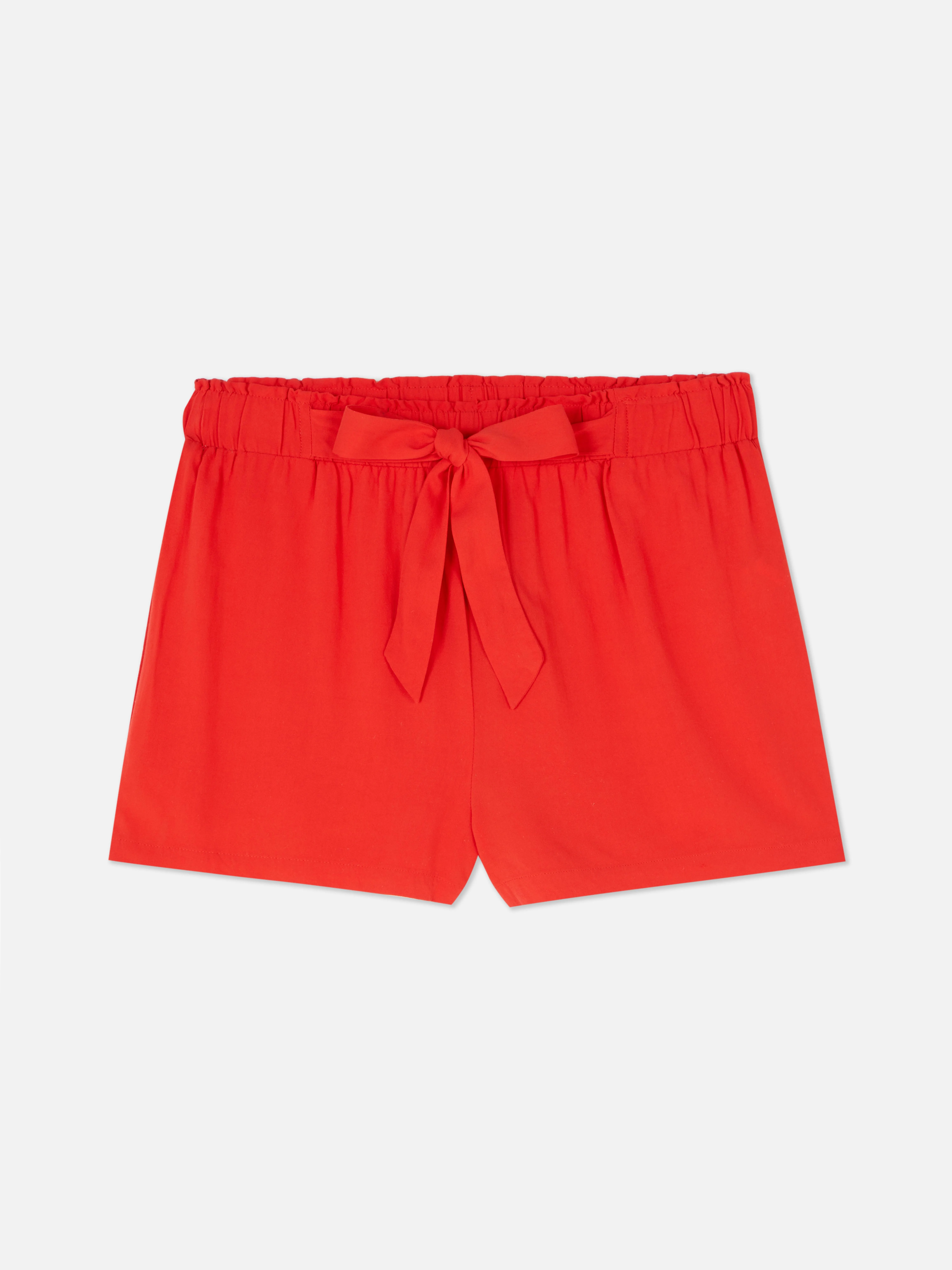 Pantalones cortos de corte holgado con cordón
