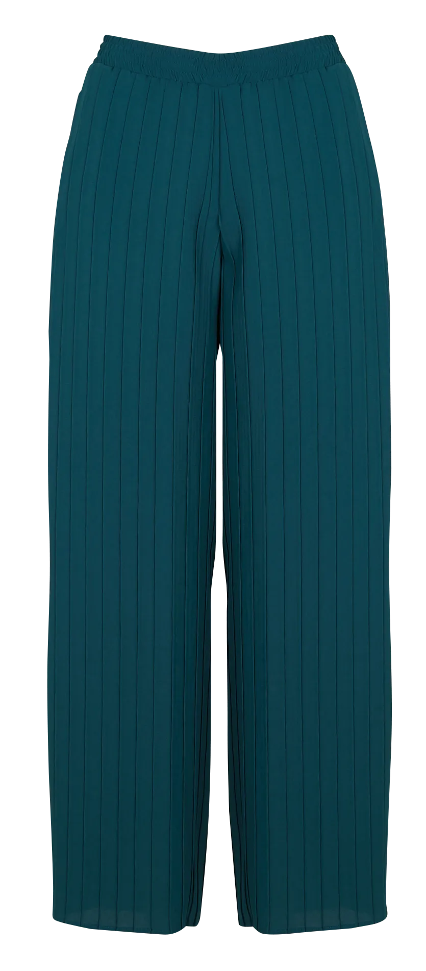Pantalón ancho plisado en azul