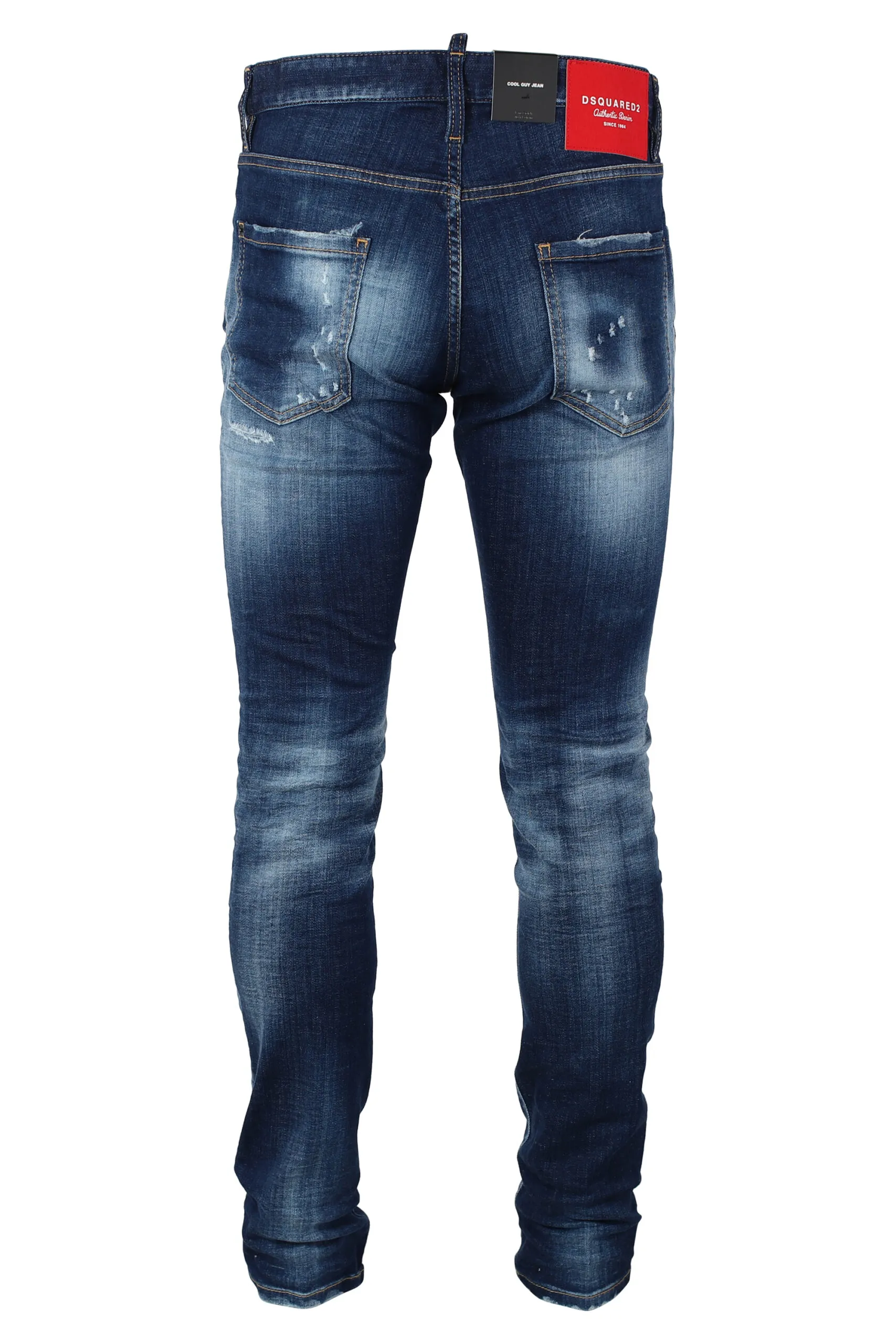 Pantalón vaquero azul desgastado 