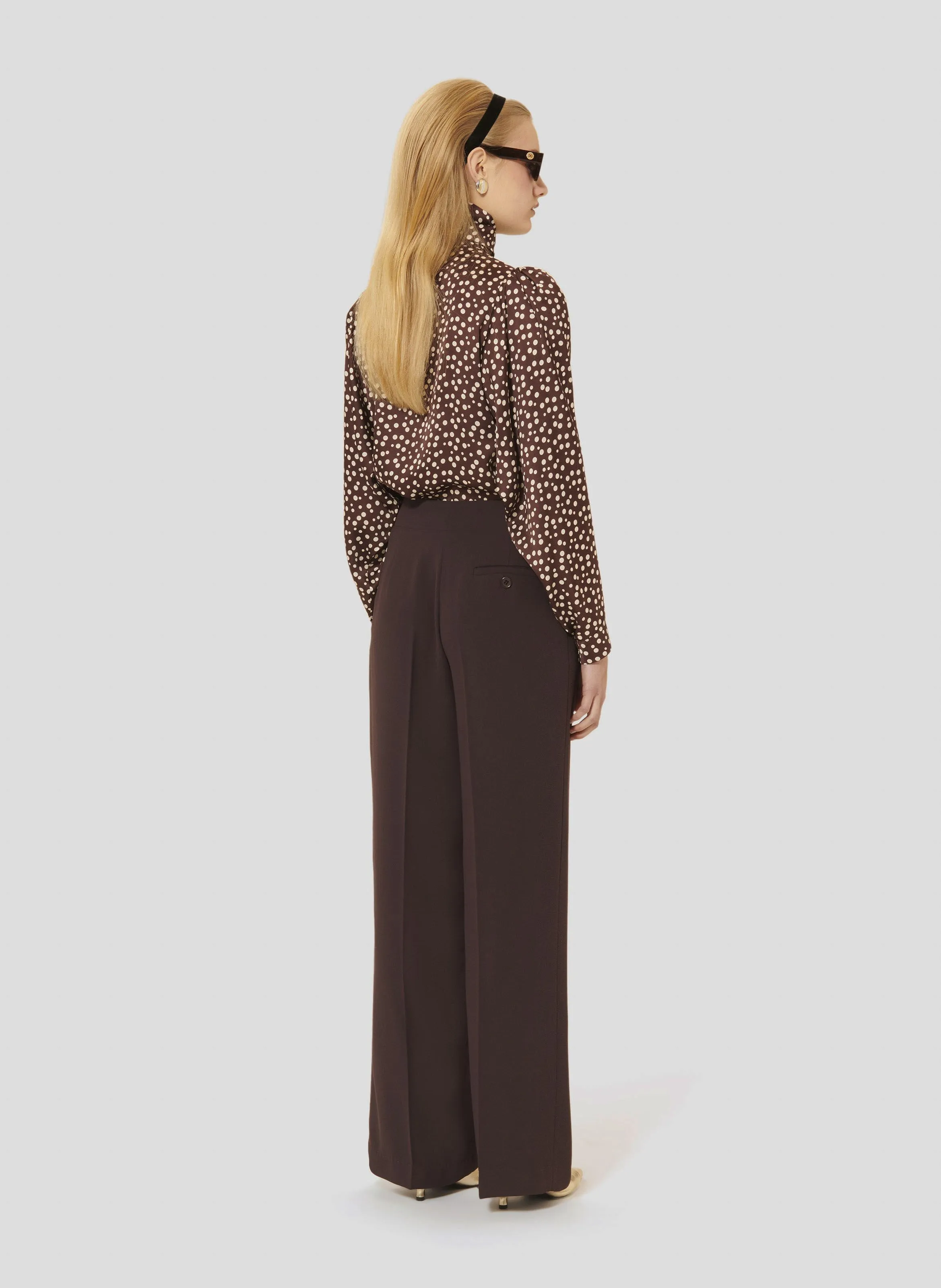 PARIGI  PANTALóN ANCHO EN MARRON