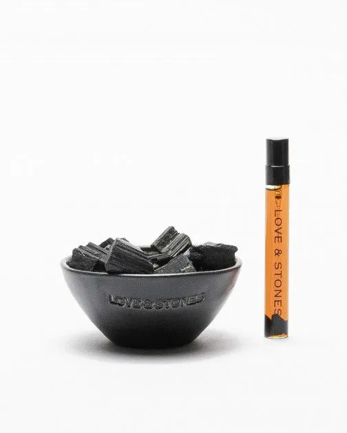 Piedras difusoras Love & Stones HEAL Crystal Black Ceramic Diffuser Negro