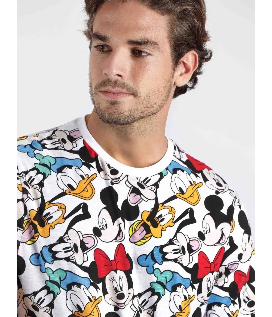 Pijama hombre Mickey & Friends verano Disney algodón