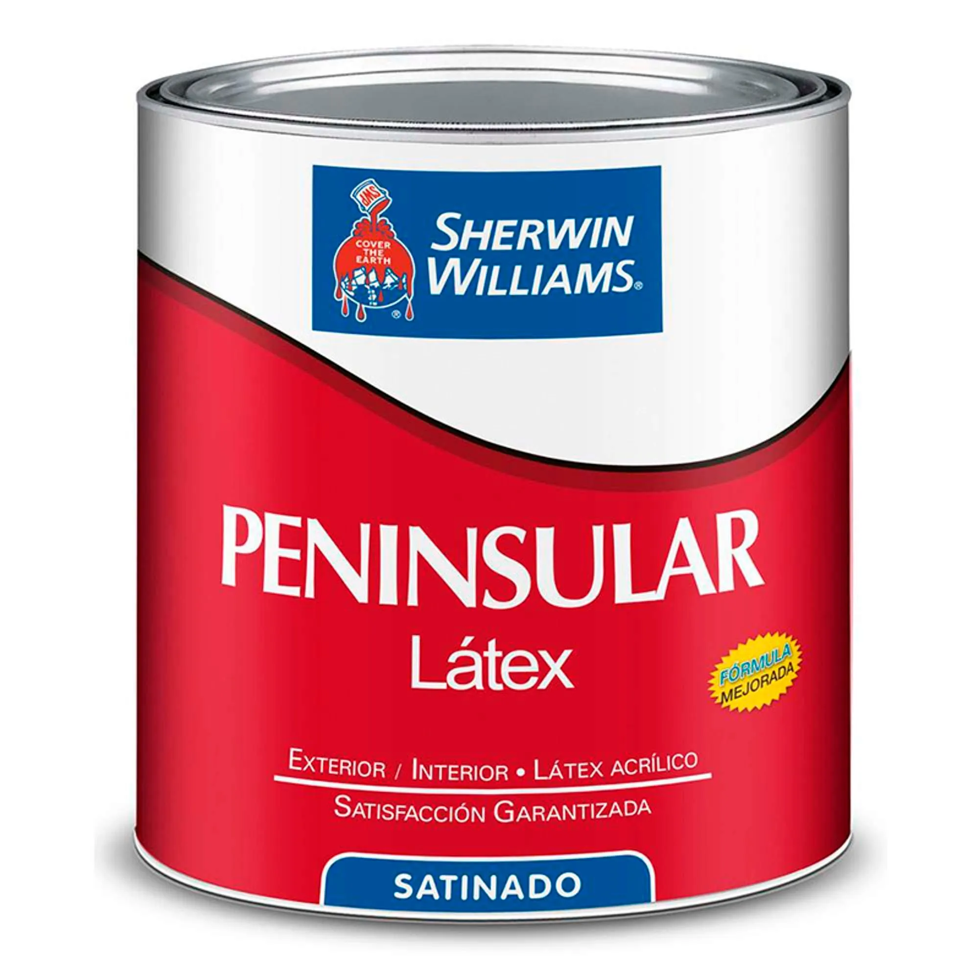 Pintura de látex peninsular satinado base deep de 4 litros.