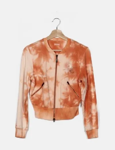 PJE Chaqueta naranja estampada